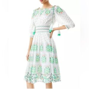 Alice and Olivia
Cade Off-the-Shoulder Smocked Dress